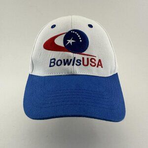 Bowls USA Baseball Cap 100% Cotton Embroidered Adjustable Strap Back Hat